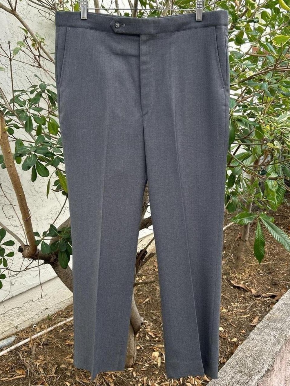 Vintage 1970s Sansabelt Jaymar Ruby Gray Dress Pants Slacks Mens 38x31